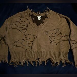 brown bear sweater